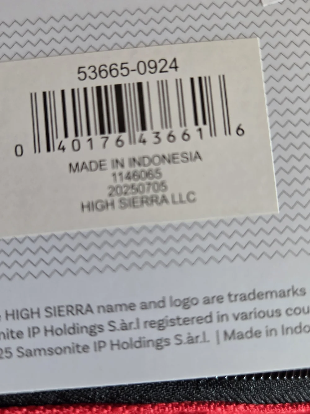 NWT*High Sierra Red Swerve Laptop Backpack - MSRP $55